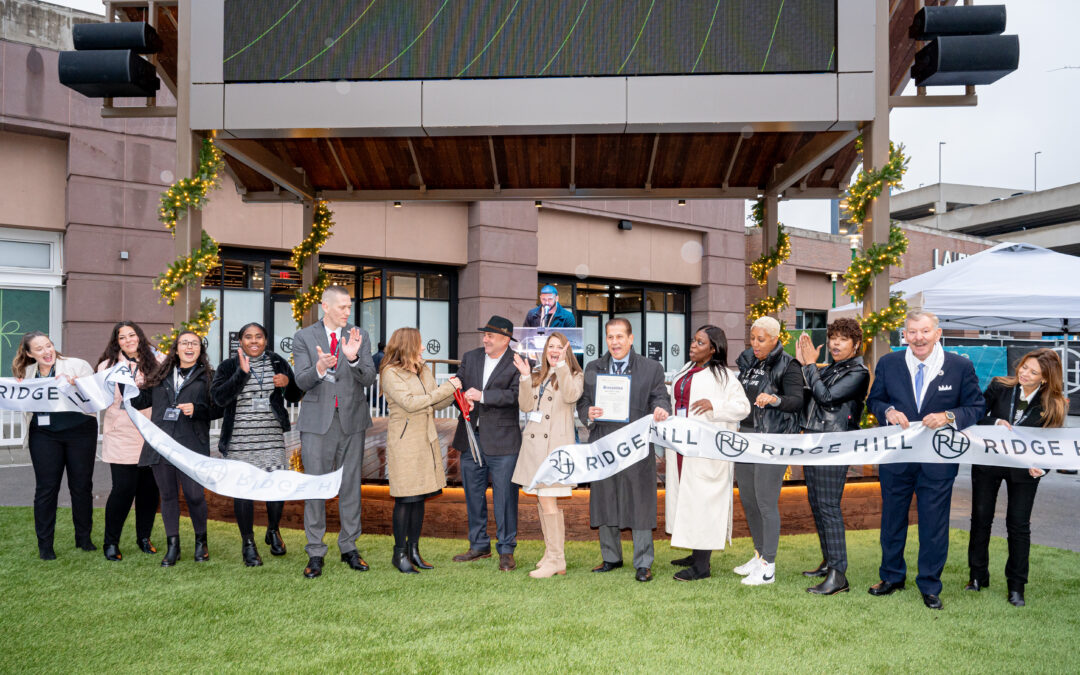 Ridge Hill lights up for the holidays after cutting ribbon on new space